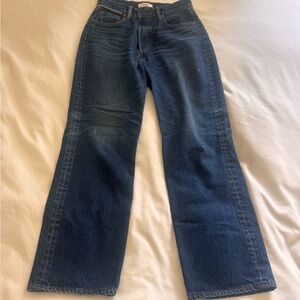 Moussy Vintage Women's Straight Leg Jeans - Dark Blue